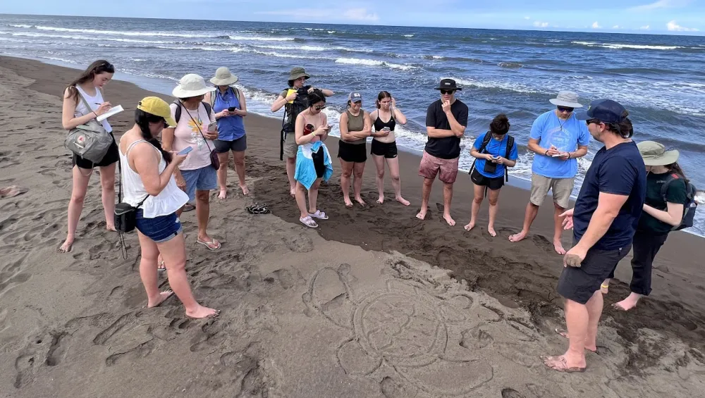 Costa Rica - group on beach